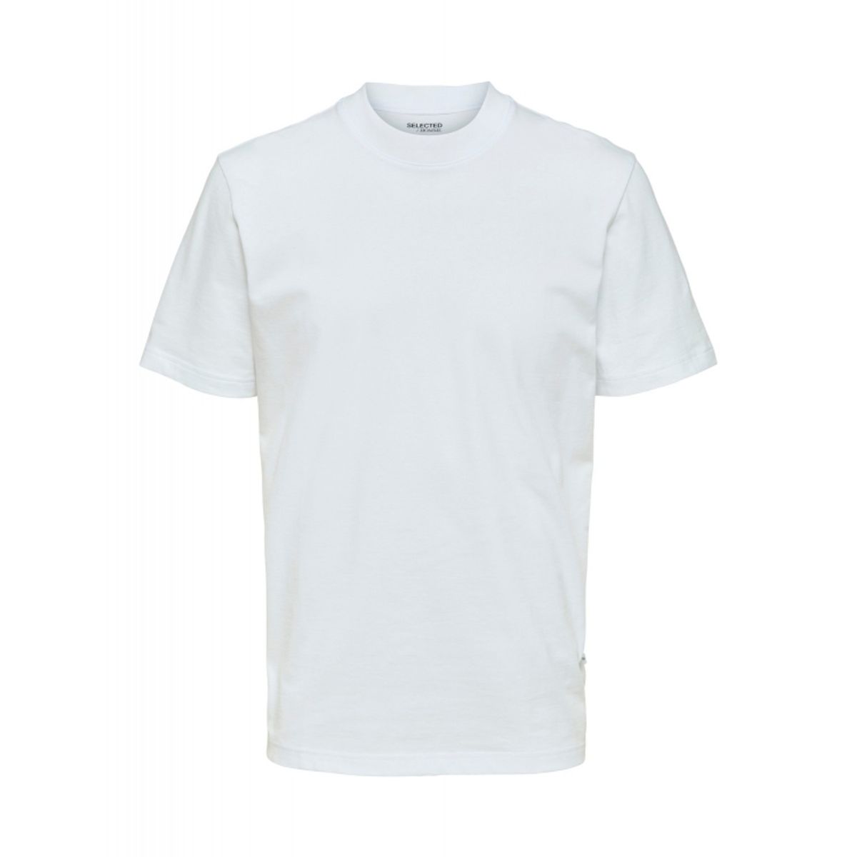 Selected relaxed fit t-shirt i bright white til herre