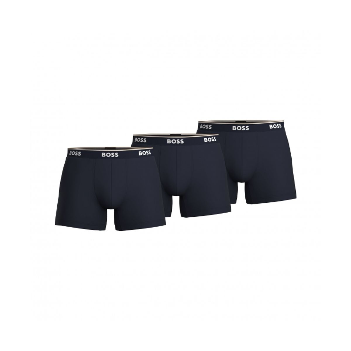 BOSS 3pak underbukser/boksershorts med signaturstribe i navy herre