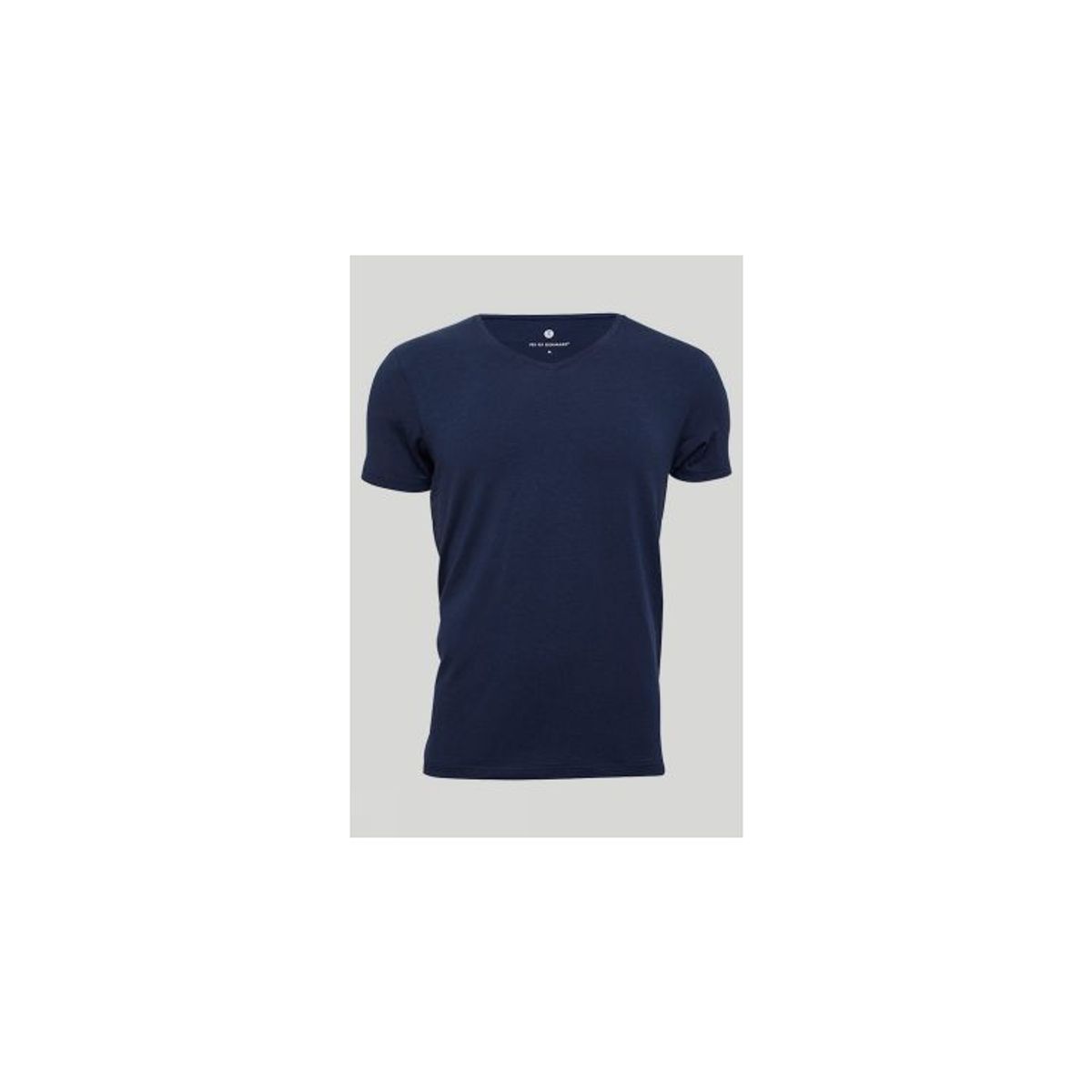 JBS OF DENMARK T-SHIRT V-NECK, Navy BAMBUS