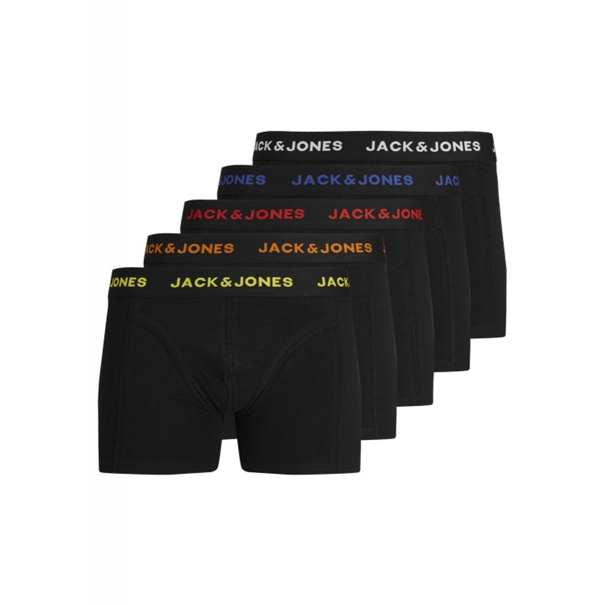 Jack & Jones 5pak underbukser/boksershorts i sort til herre