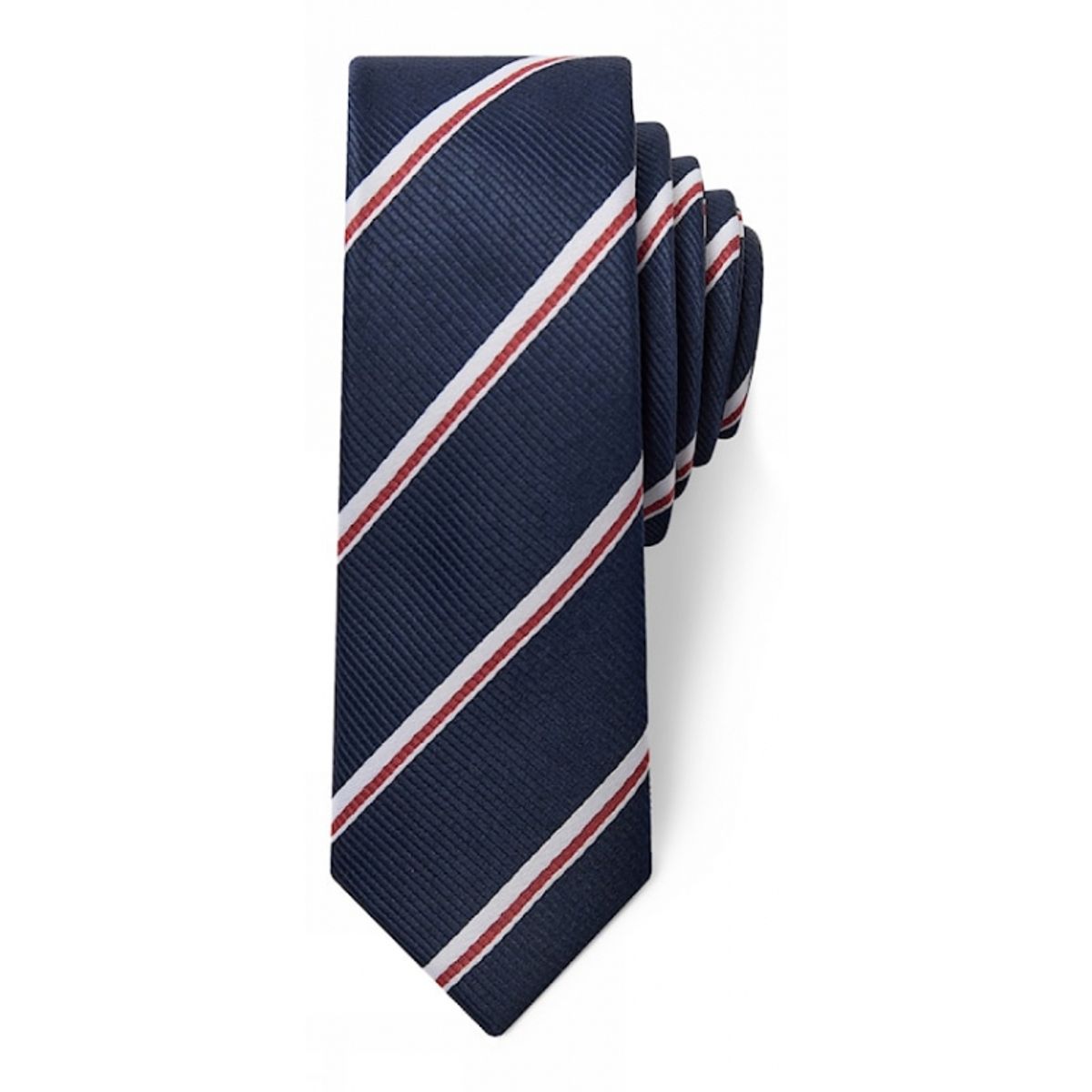 Connexion Tie slips 5cm i navy m. striber til herre