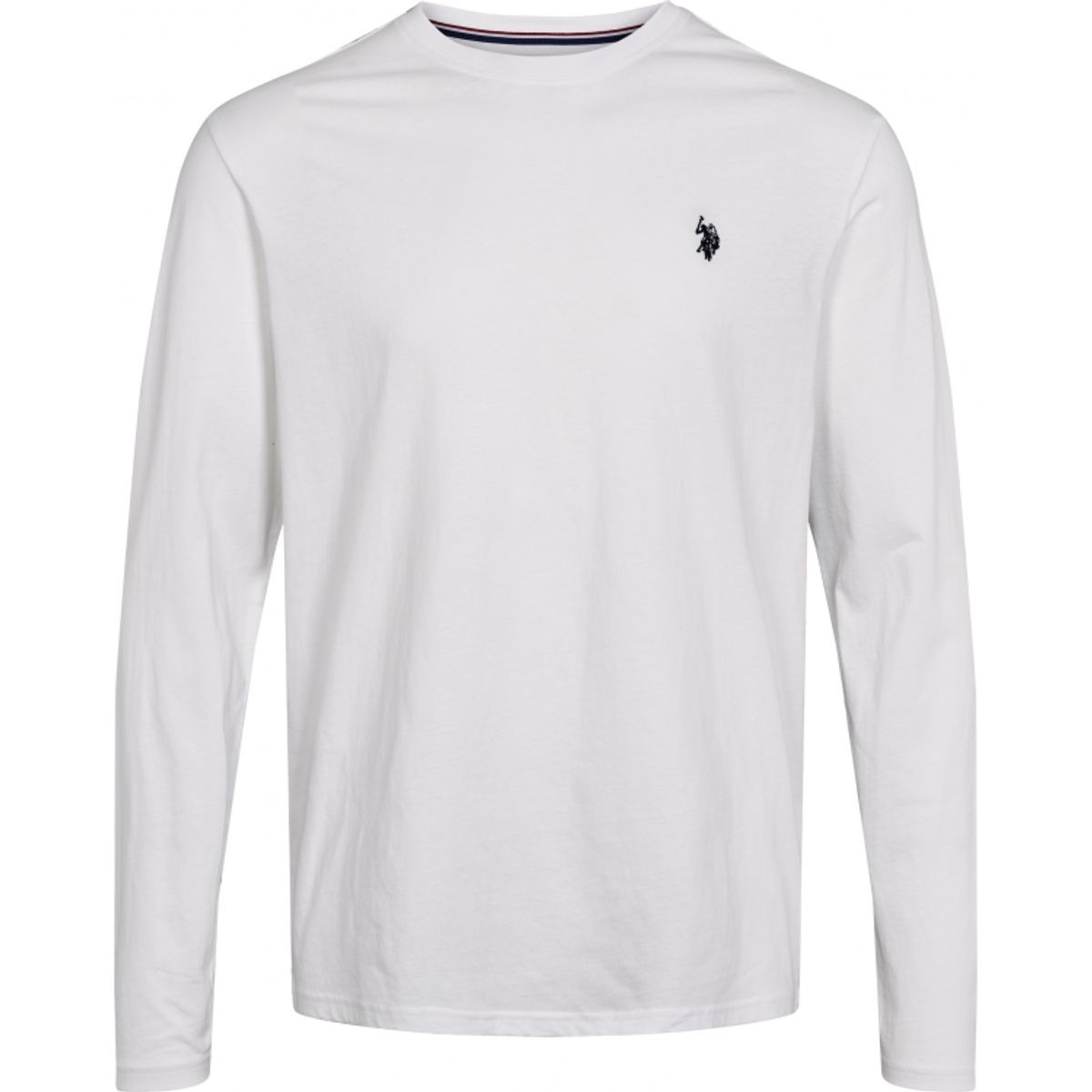 U.S POLO ASSN langærmet t-shirt i hvid til herre | Regular fit |