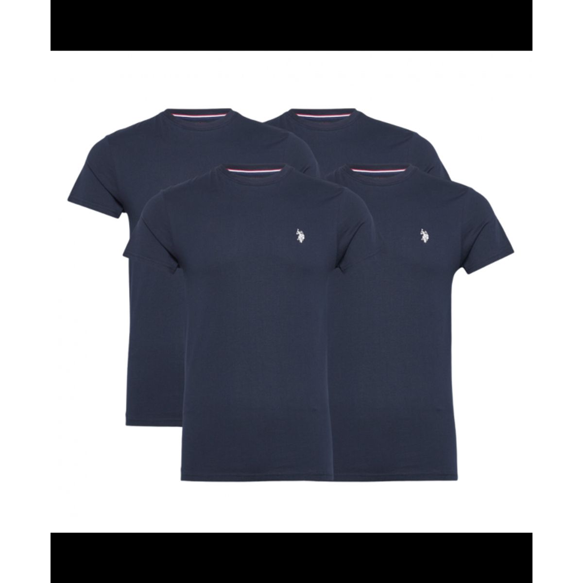 U.S POLO ASSN 4pak t-shirt i navy til herre | Regular fit |