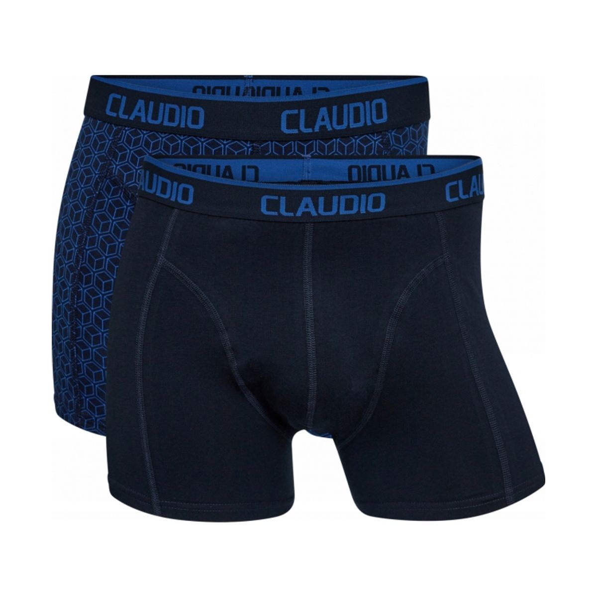 Claudio 2pak underbukser/trunks i navy til herre