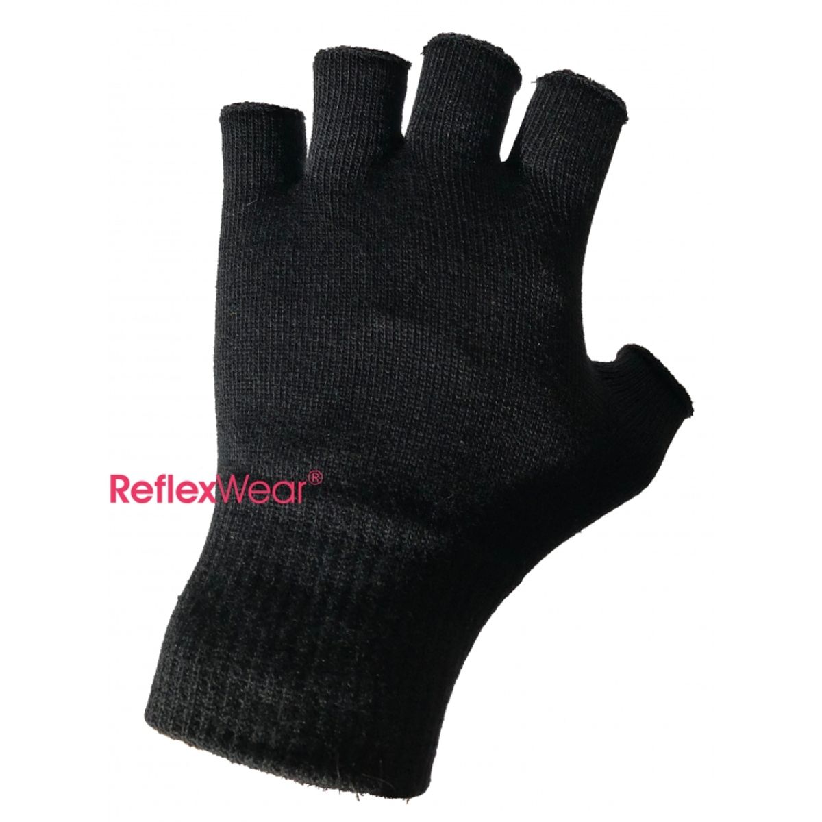 ReflexWear ® Tynde Handsker uden fingre i sort. Unisex