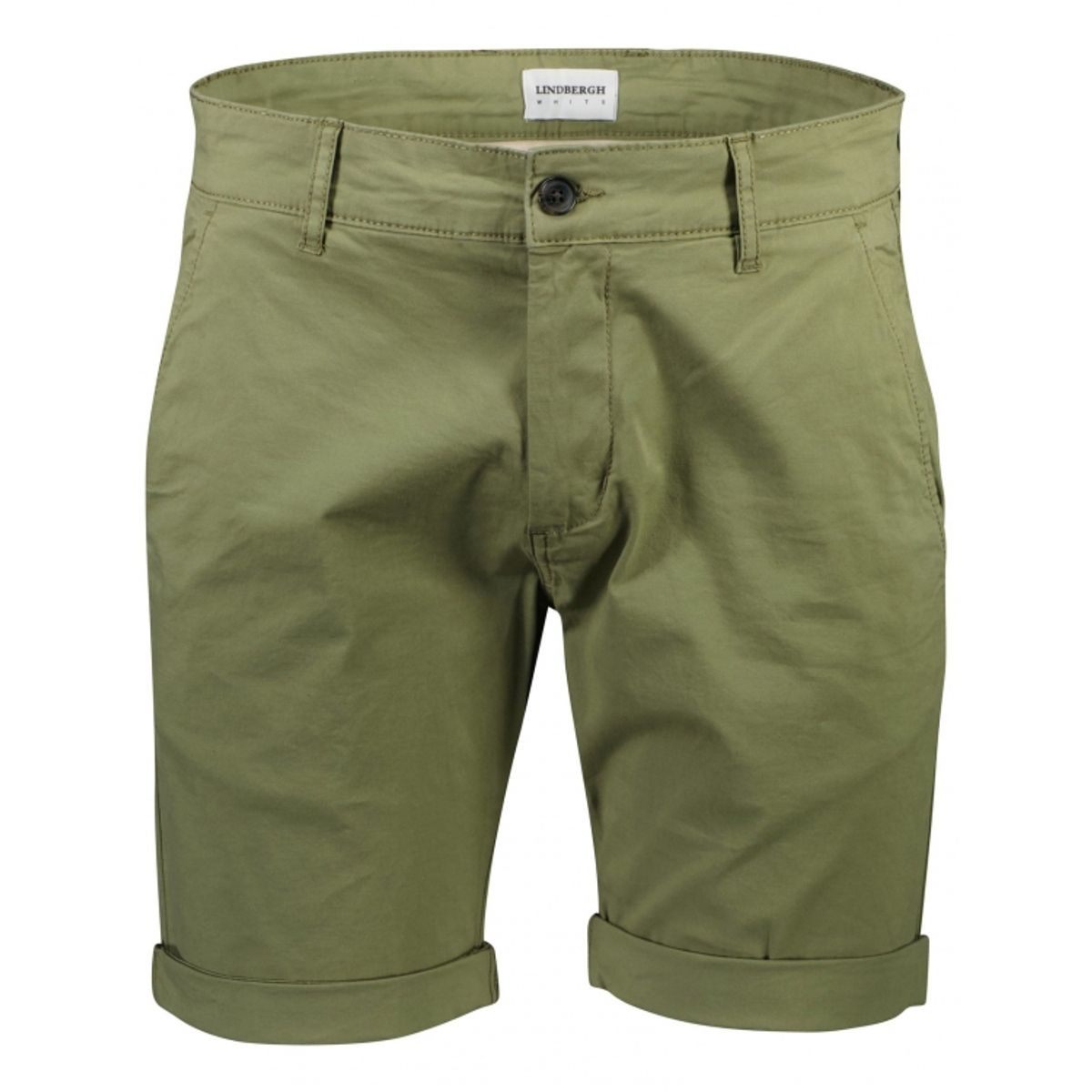 Lindbergh Chino Shorts i grøn til herre