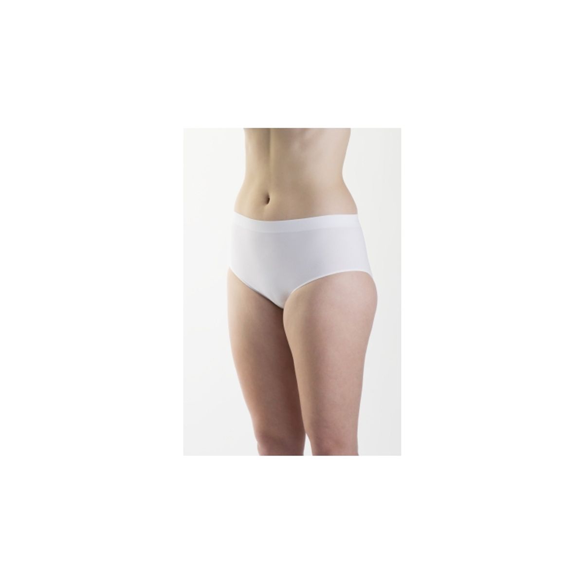 Festival mikrofibre seamless slip trusser i hvid til kvinder