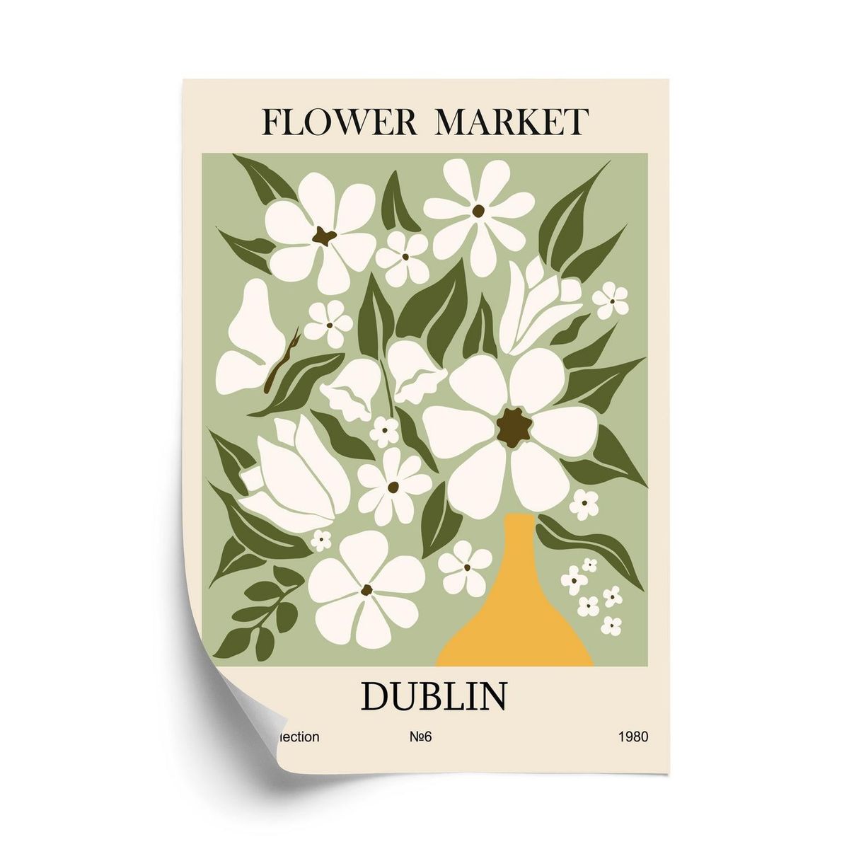 Plakat - Dublins blomstermarked