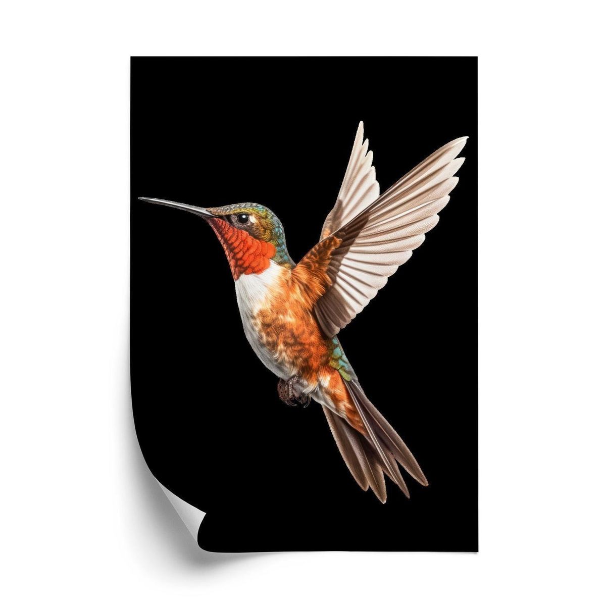 Plakat - Hummingbird i flugt