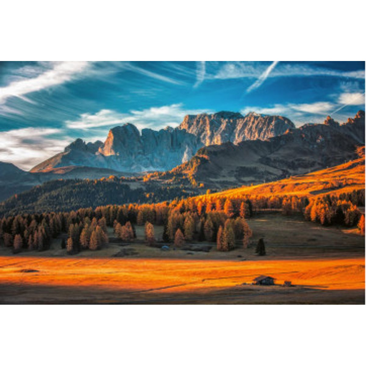 Fototapet - Autumn Sunrise Scenery