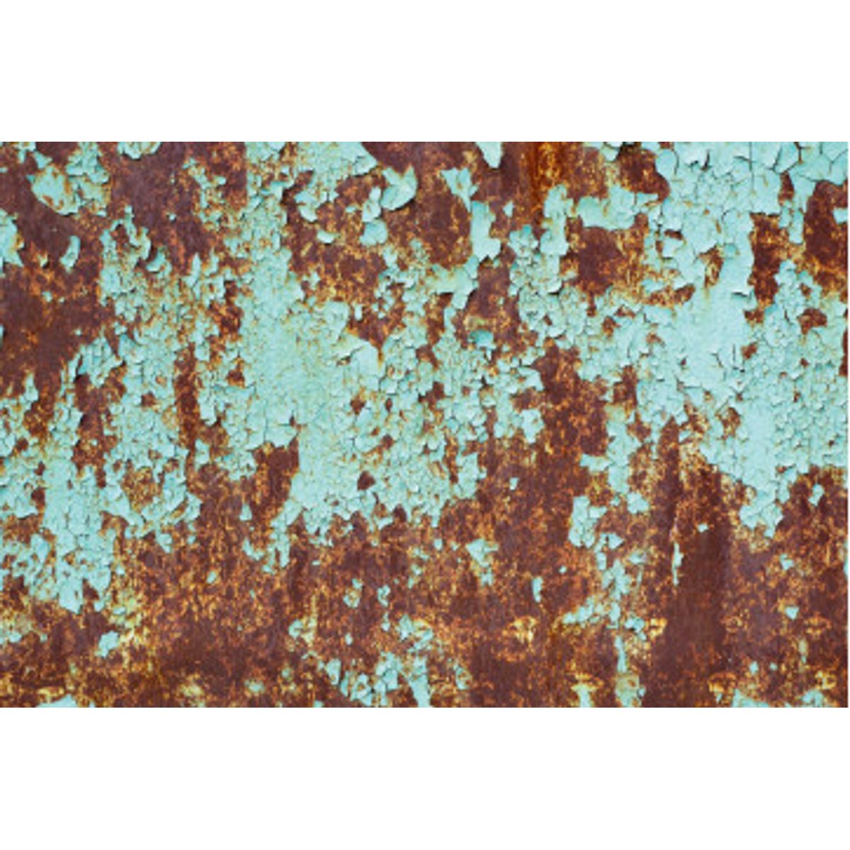 Fototapet - Rust On Old Colored Metal