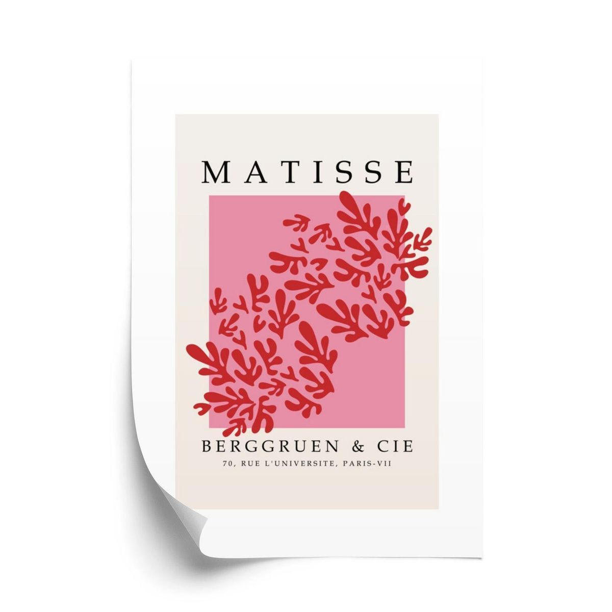 Plakat - Botanisk dekoration i matisse stil