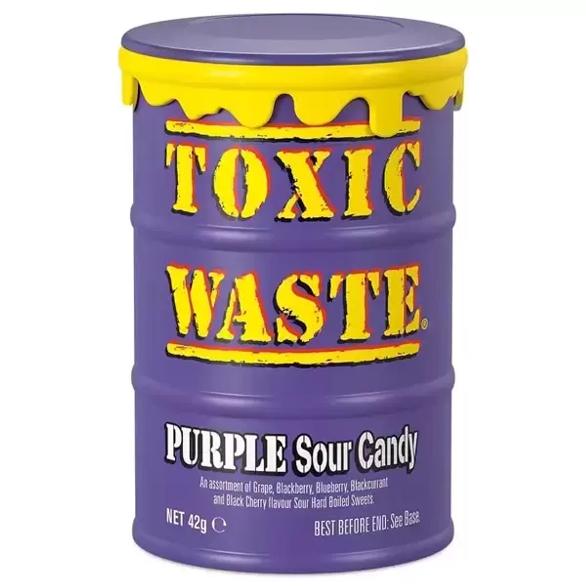 Toxic Waste Purple Sour Candy Drum