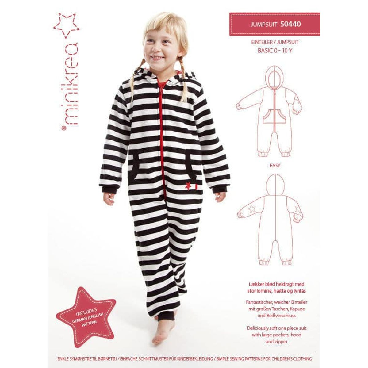 Jumpsuit, str. 0-10 år - Minikrea 50440