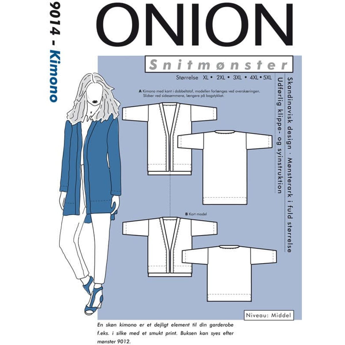 Kimono, str. XL-5XL - Onion 9014