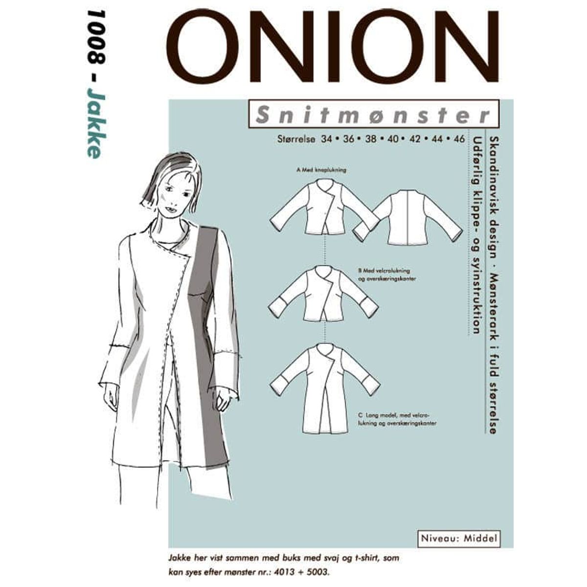 Onion jakke, str. 34-46 - Onion 1008