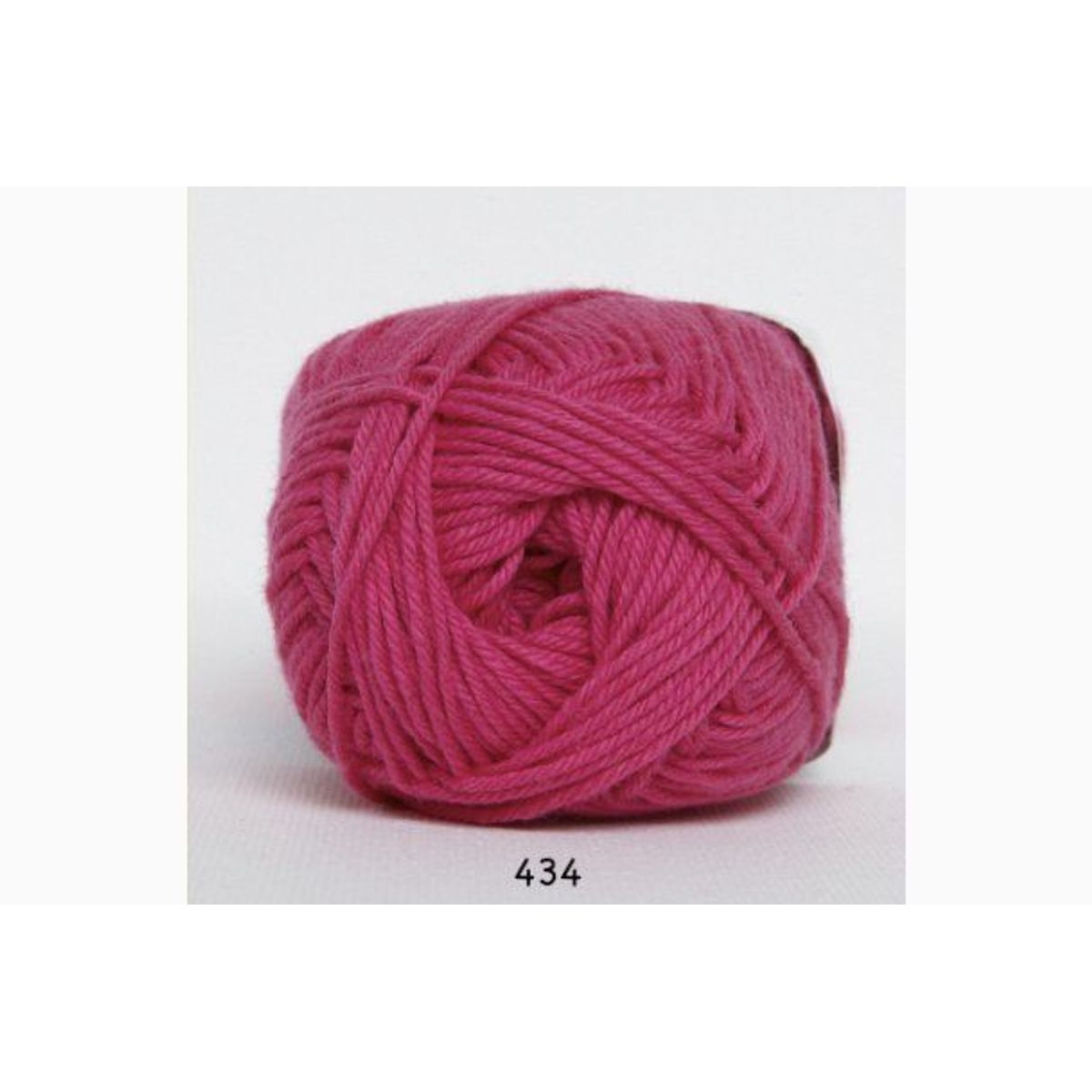 Cotton nr. 8 fra Hjertegarn i mange farver - 0434 pink - 100% Bomuld