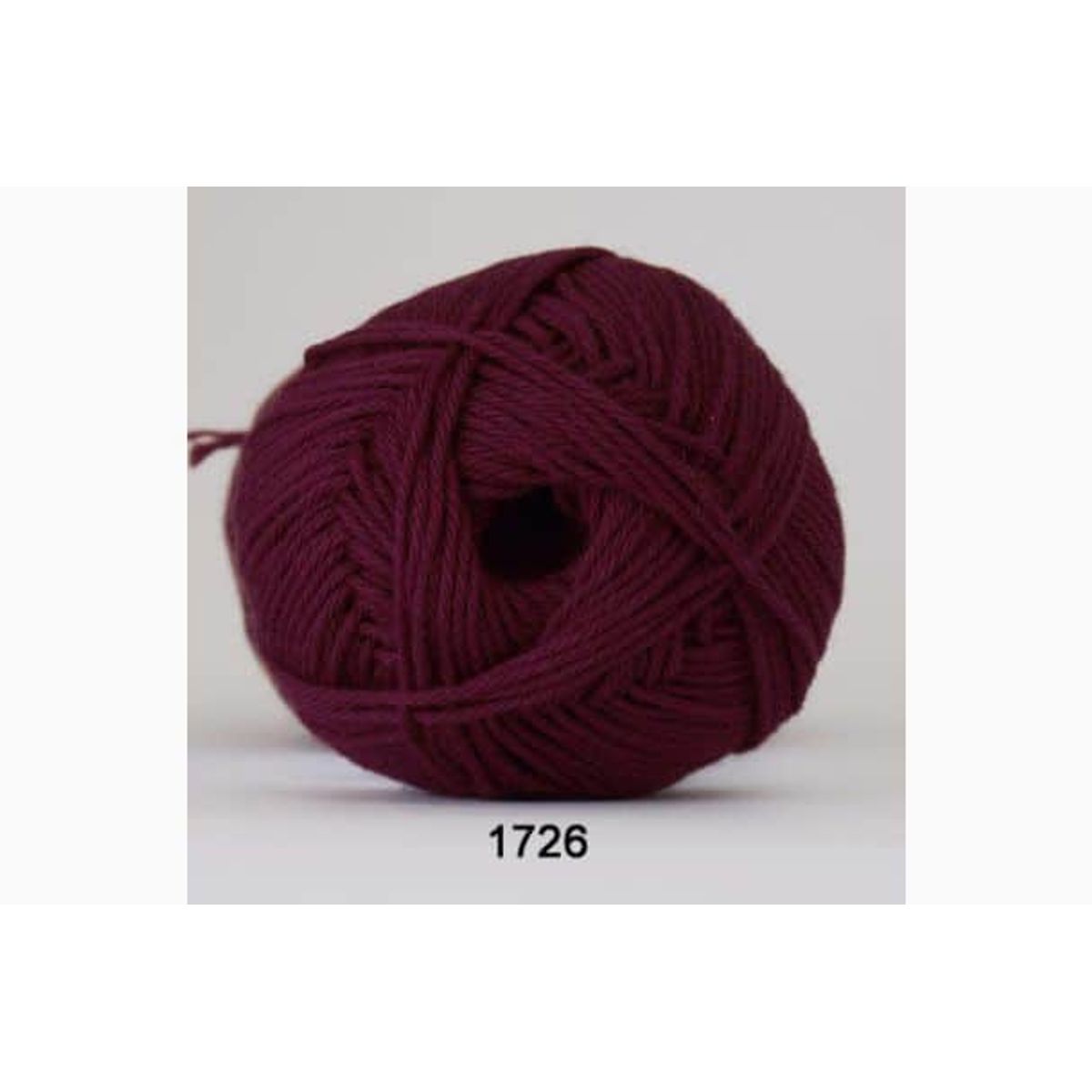 Cotton nr. 8 fra Hjertegarn i mange farver - 1726 bordeaux - 100% Bomuld