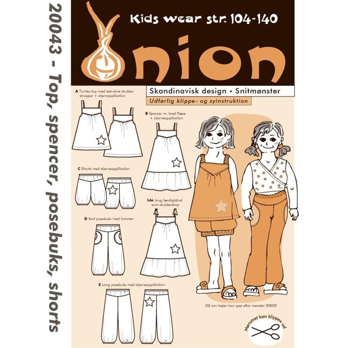 Top, spencer, posebuks, shorts - Onion Kids Wear 20043