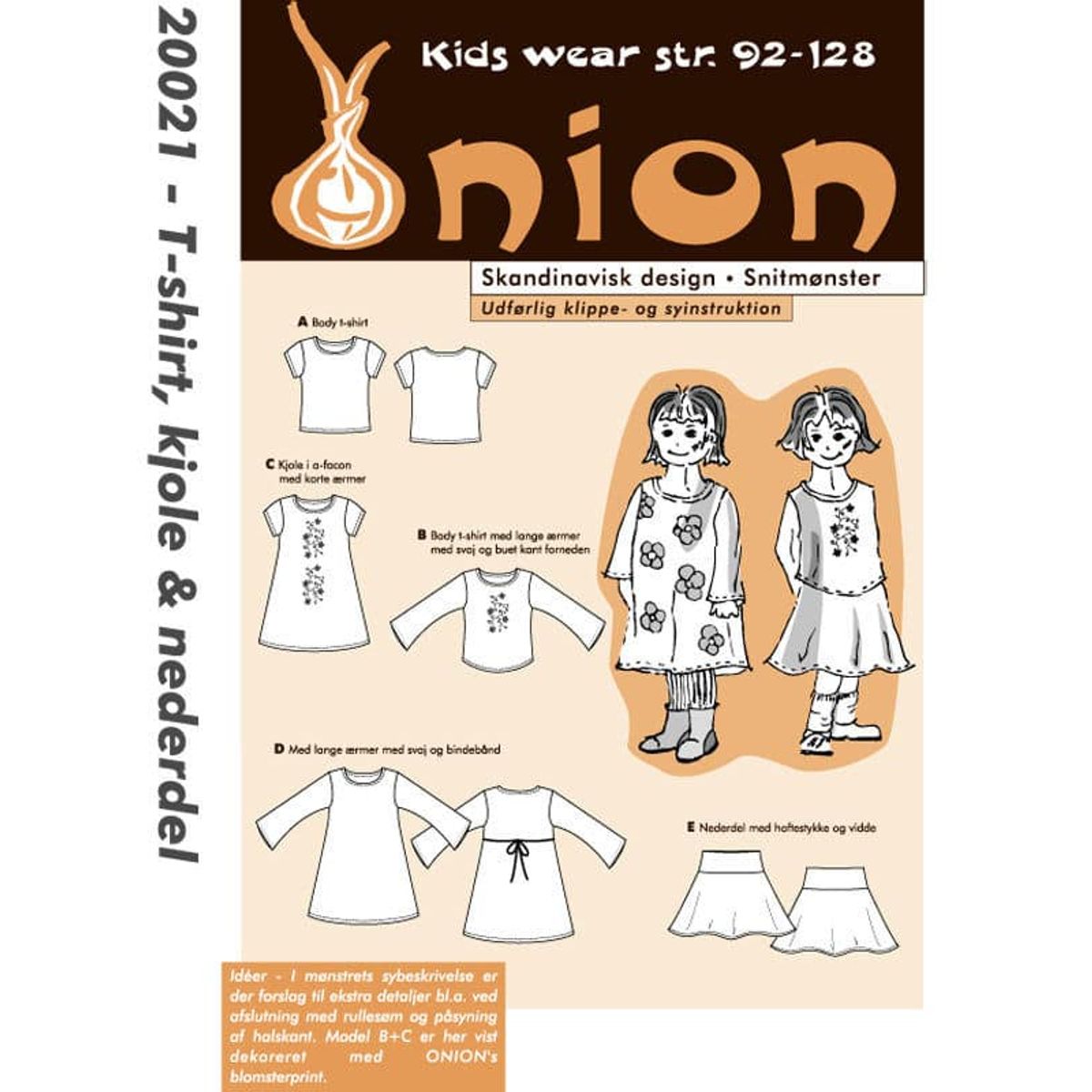 T-shirt, kjole & nederdel, str. 92-128 - Onion kids wear 20021