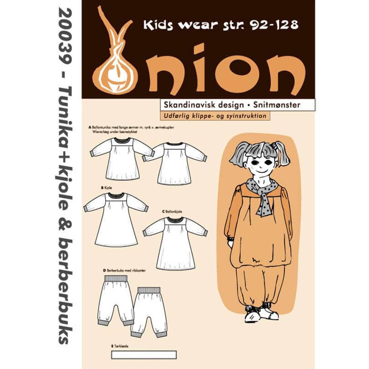 Tunika + kjole & berberbuks, str. 92-128 - Onion kids wear 20039