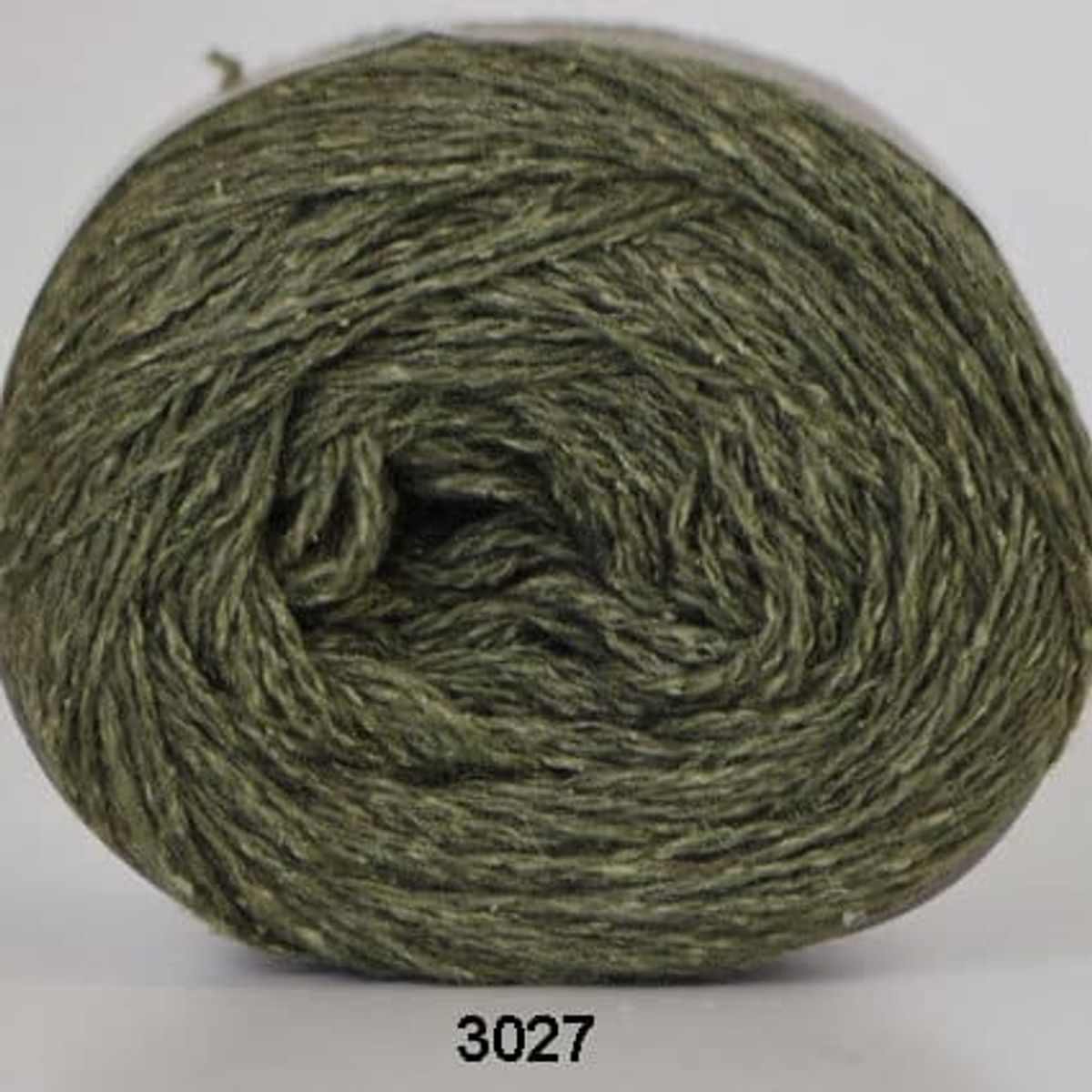 Wool Silk fra Hjertegarn i mange farver - Gots Certificeret - 3027 army - 25% Silke, 75% Lammeuld