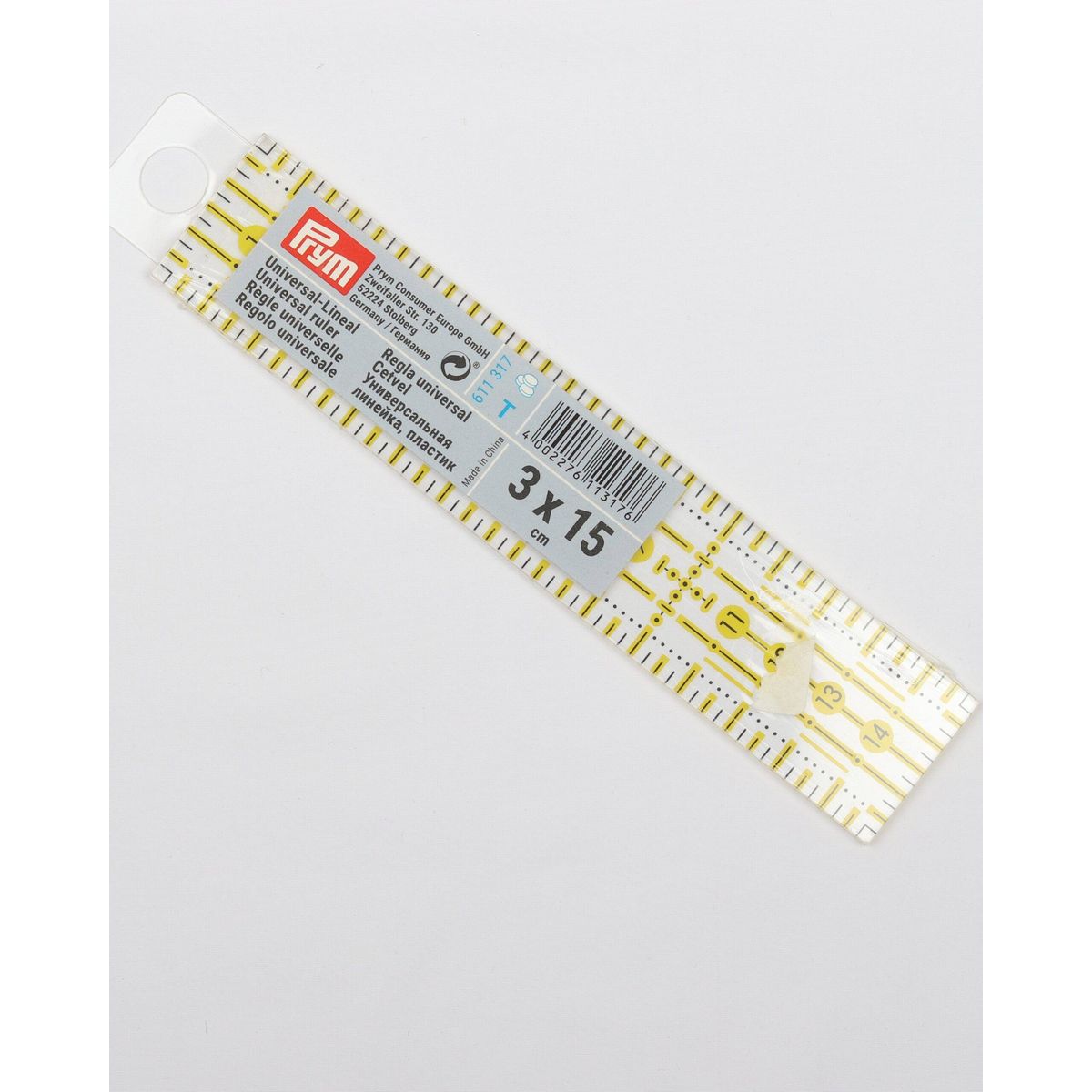 Universal lineal 3 x 15 cm fra Prym