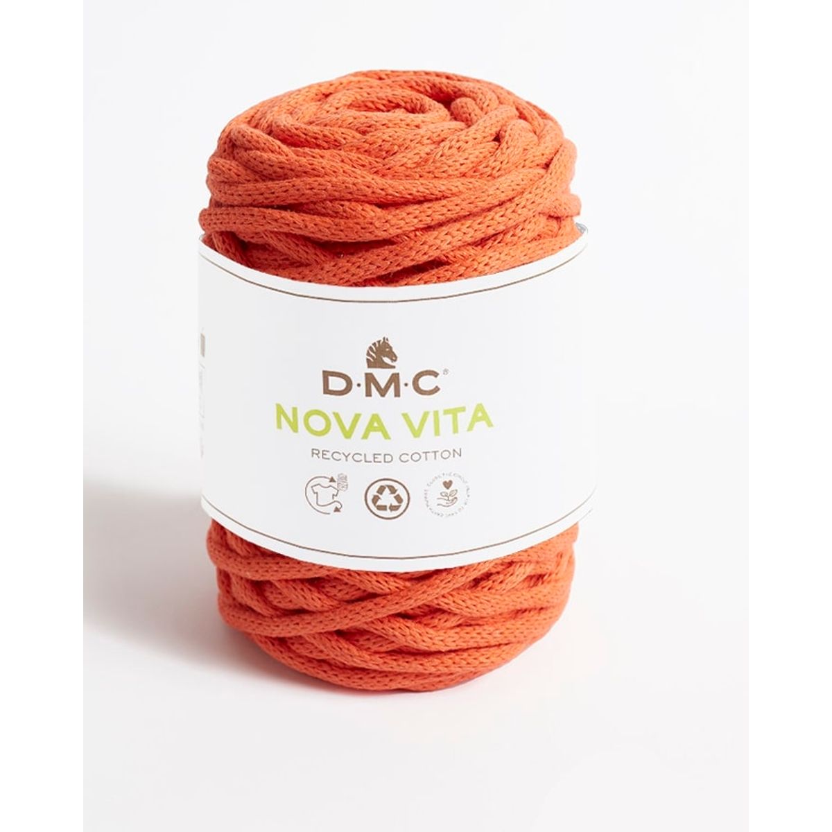 Nova Vita 12 fra DMC (bæredygtigt) i mange farver - 010 orange - 20% Polyester, 80% genbrugsbomuld