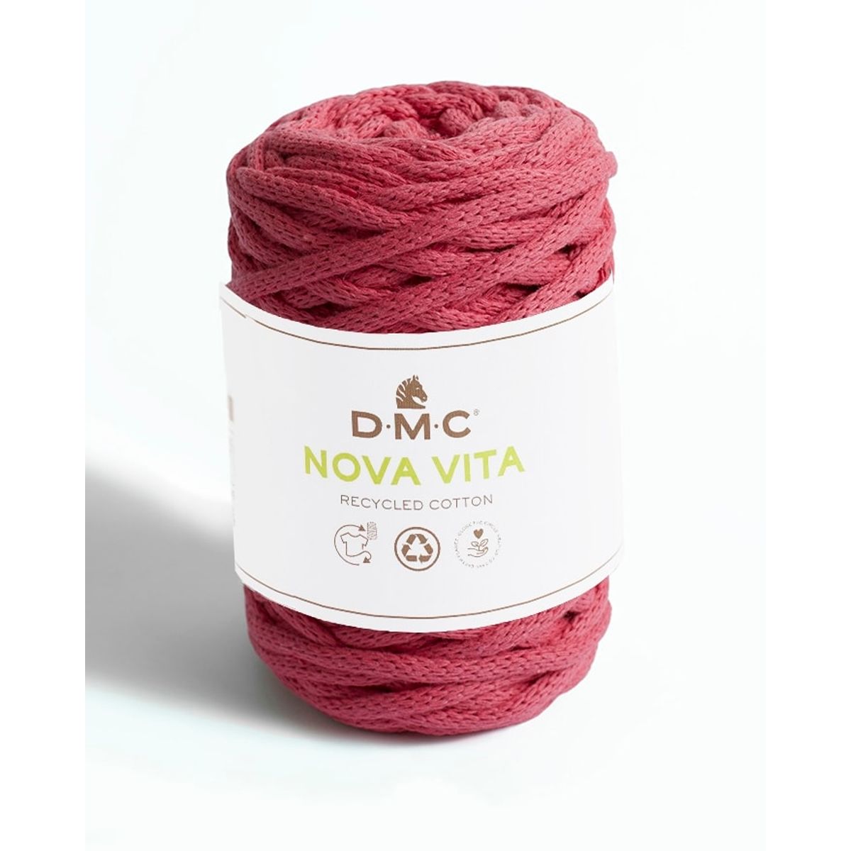 Nova Vita 12 fra DMC (bæredygtigt) i mange farver - 043 pink - 20% Polyester, 80% genbrugsbomuld