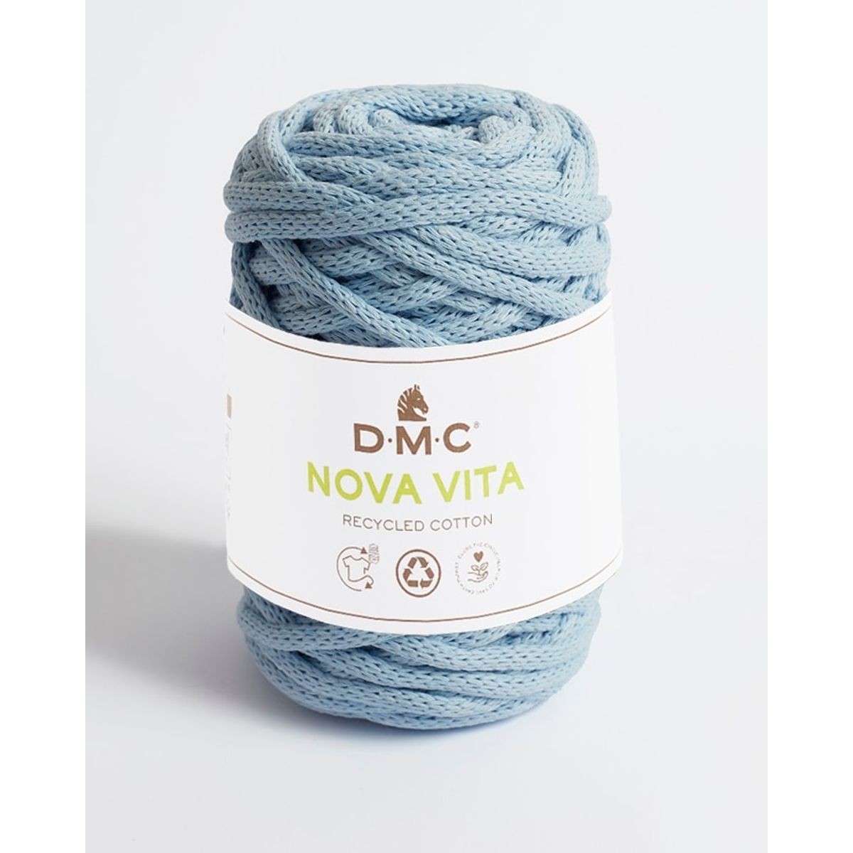 Nova Vita 12 fra DMC (bæredygtigt) i mange farver - 071 lys blå - 20% Polyester, 80% genbrugsbomuld