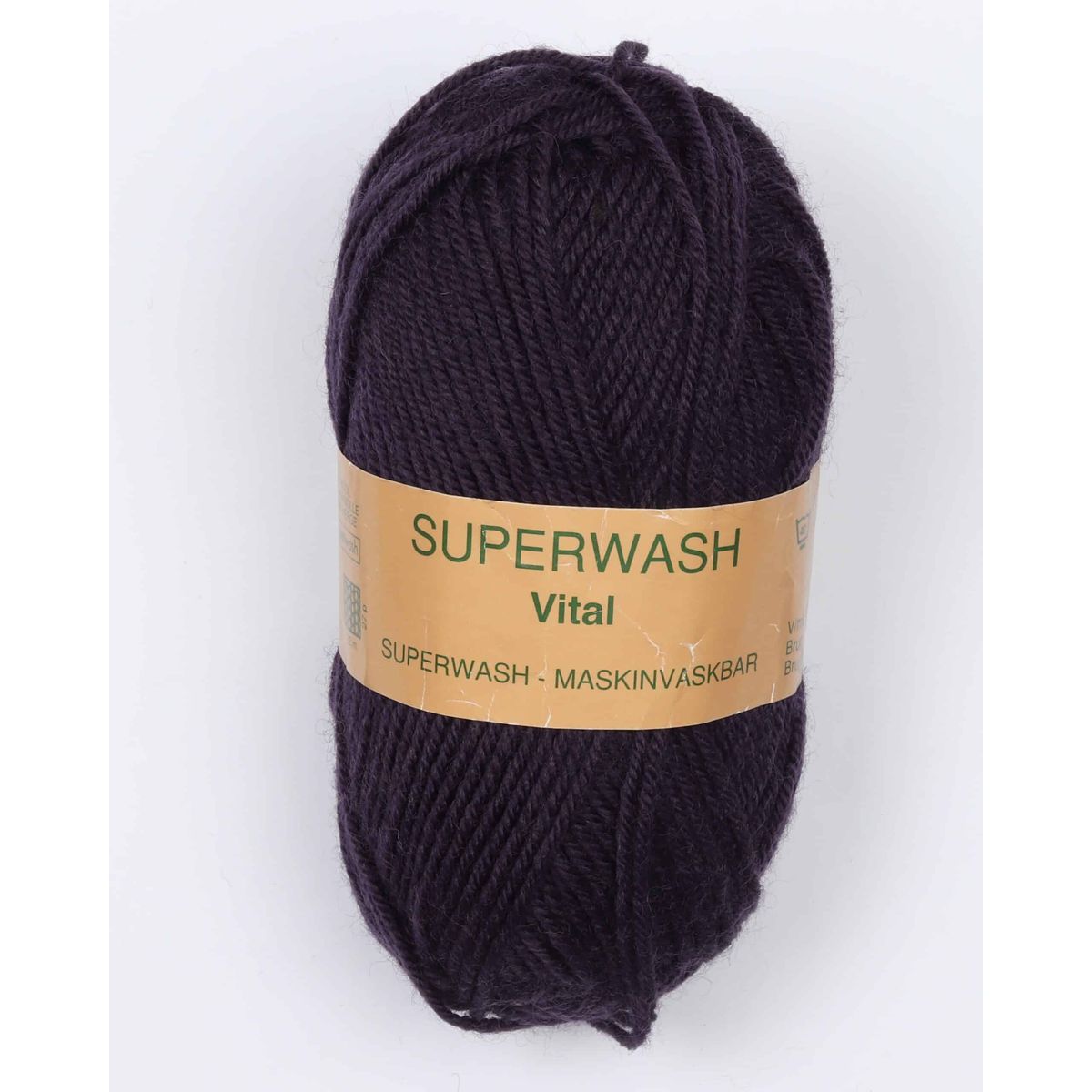 Vital fra Hjertegarn i mange farver - Superwash - 5735 aubergine - 100% Uld