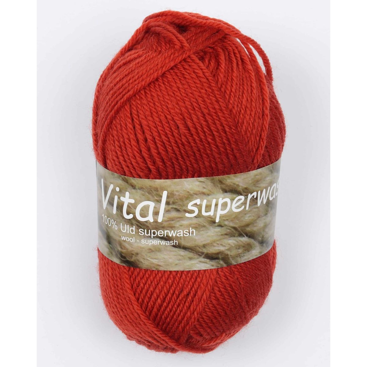 Vital fra Hjertegarn i mange farver - Superwash - 6003 rust - 100% Uld