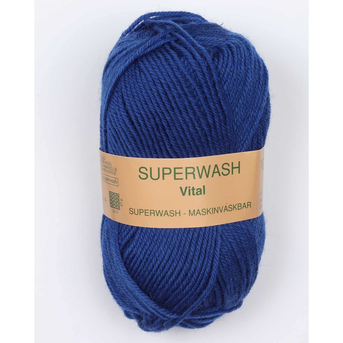 Vital fra Hjertegarn i mange farver - Superwash - 6500 kobolt - 100% Uld