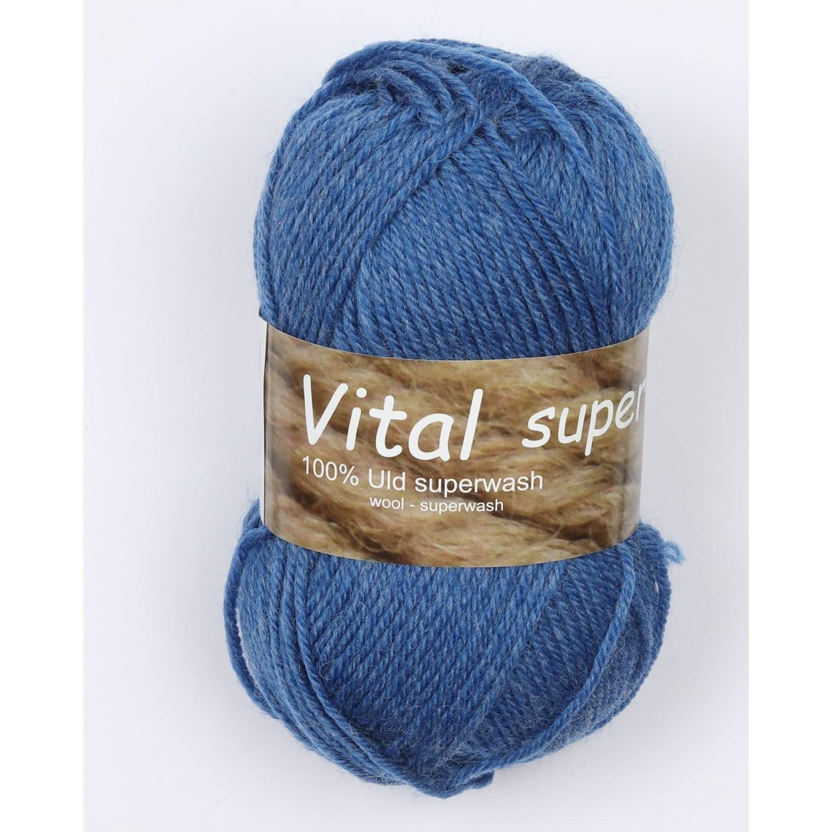 Vital fra Hjertegarn i mange farver - Superwash - 0688 denim - 100% Uld