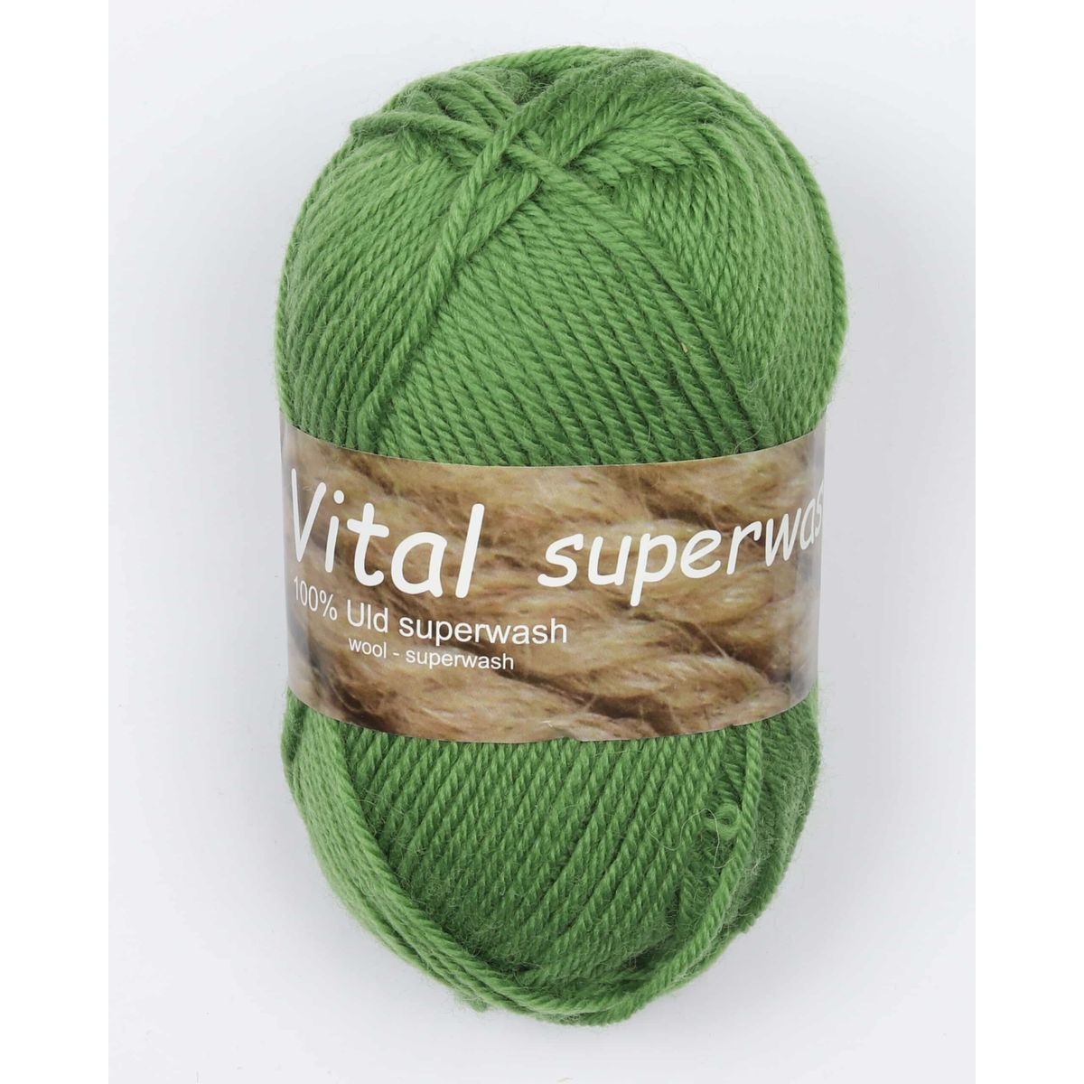 Vital fra Hjertegarn i mange farver - Superwash - 6957 grøn - 100% Uld