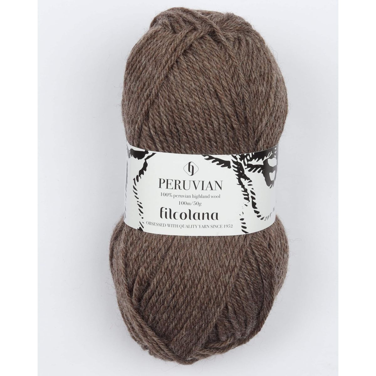 Peruvian Highland Wool fra Filcolana i mange farver - 973 meleret brun - 100% Peruvian-highland-uld