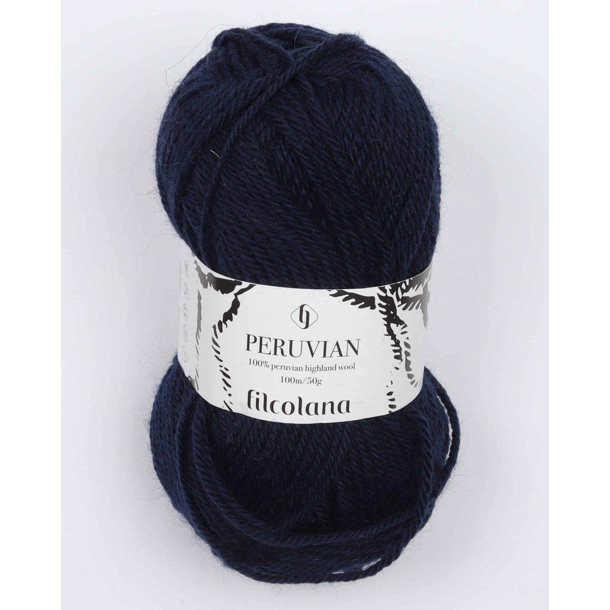 Peruvian Highland Wool fra Filcolana i mange farver - 145 marineblå - 100% Peruvian-highland-uld