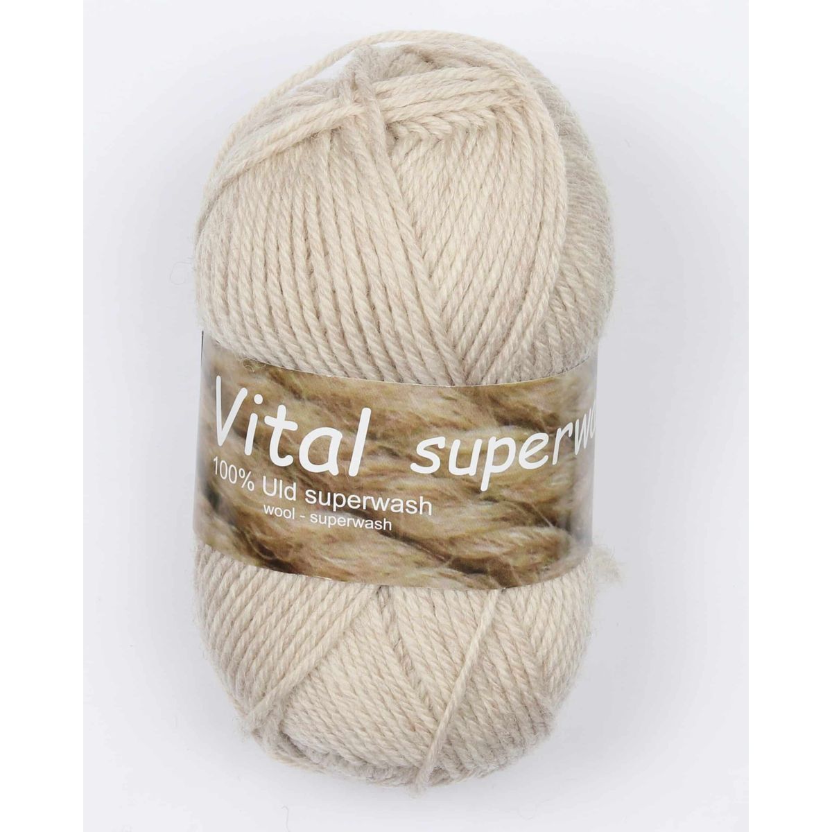 Vital fra Hjertegarn i mange farver - Superwash - 2300 lys beige - 100% Uld