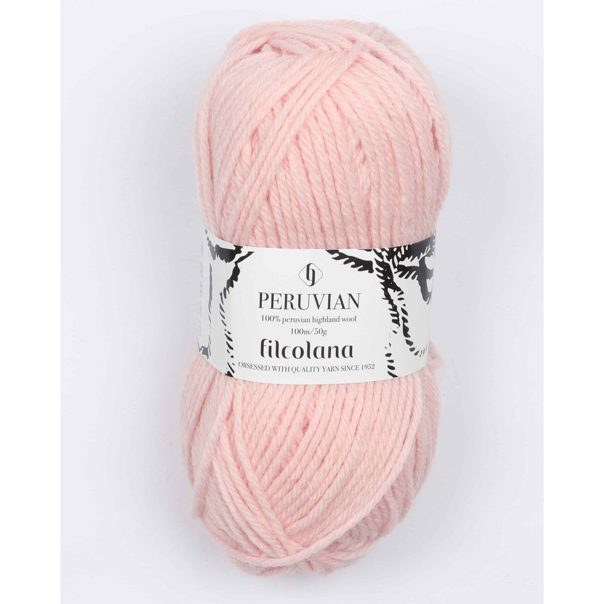 Peruvian Highland Wool fra Filcolana i mange farver - 318 lyserød - 100% Peruvian-highland-uld