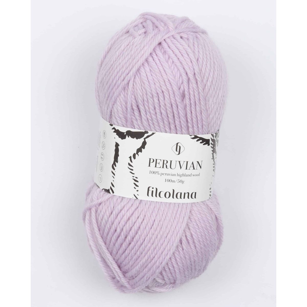 Peruvian Highland Wool fra Filcolana i mange farver - 369 sart lyselilla - 100% Peruvian-highland-uld