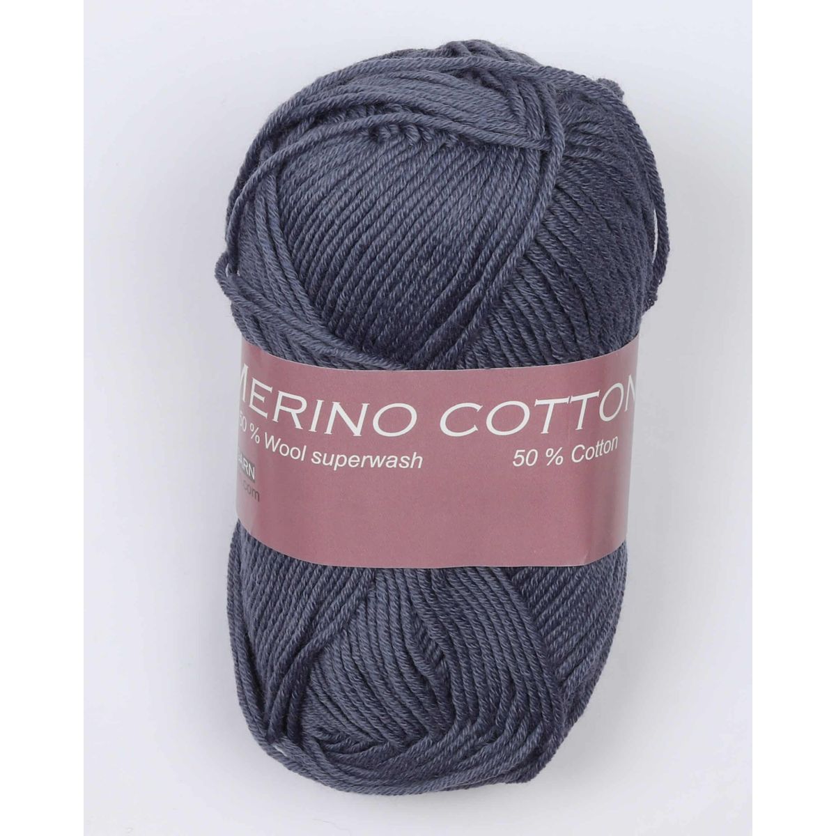 Merino cotton fra Hjertegarn i mange farver - 2163 blålilla - 50% Bomuld, 50% Uld