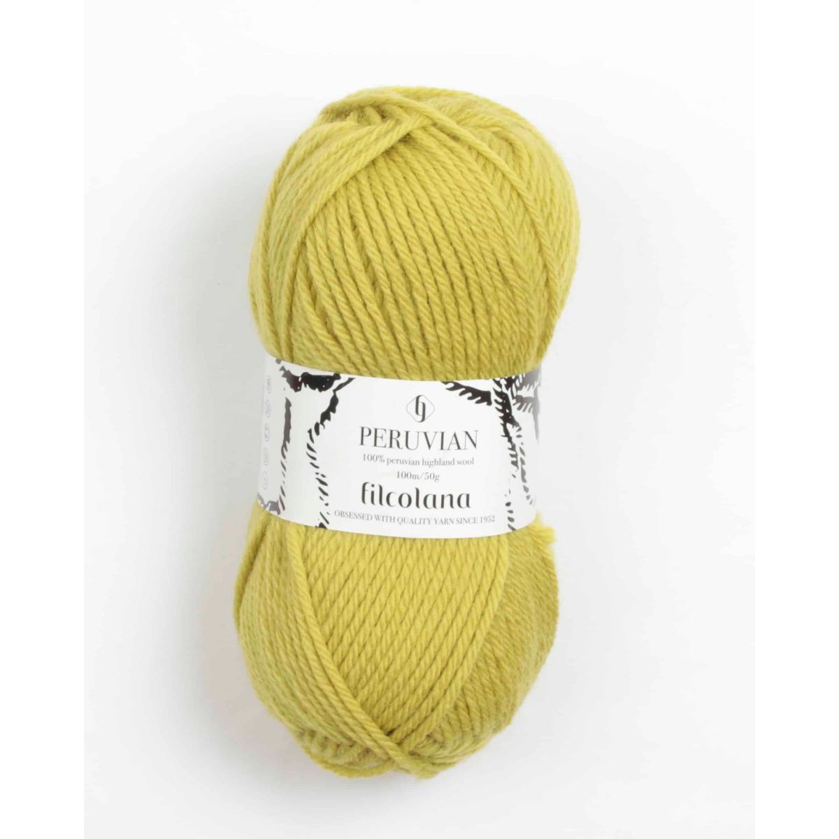 Peruvian Highland Wool fra Filcolana i mange farver - 379 lime - 100% Peruvian-highland-uld