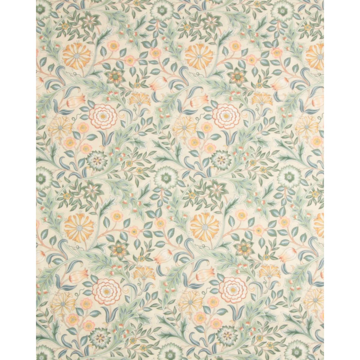 Wilhemina, creme bund m. blomster - William Morris - 100% Bomuld