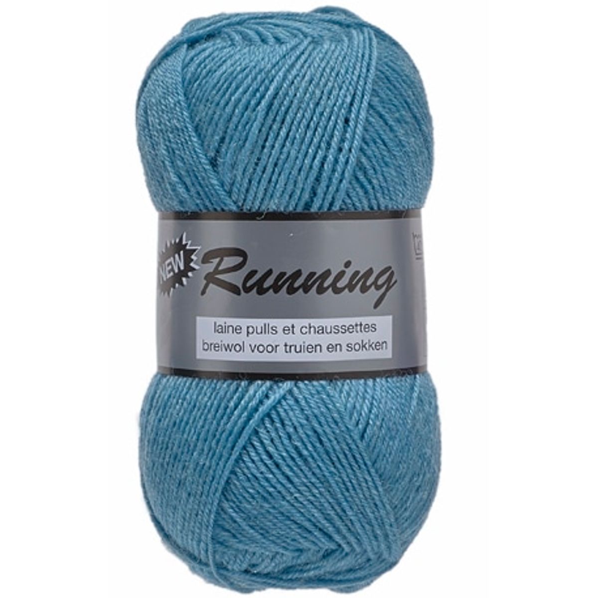 New Running fra Lammy Yarns i mange farver - Lys jeans - 25% Polyamid, 75% Uld