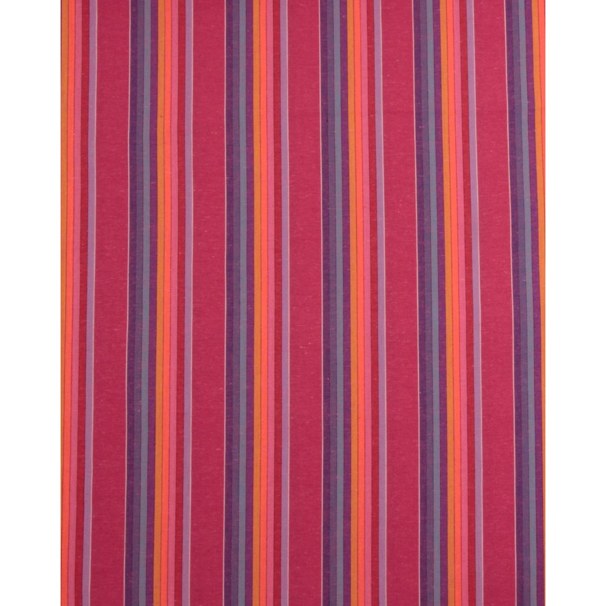 Striber, lilla/cerise, rød/orange - Bomuld/polyester - 20% bomuld, 80% Polyester