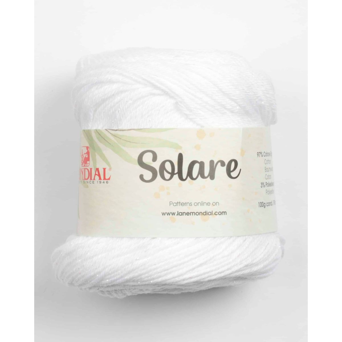 Solare fra Mondial i flere farver - 380 Hvid - 3% polyester, 97% Bomuld