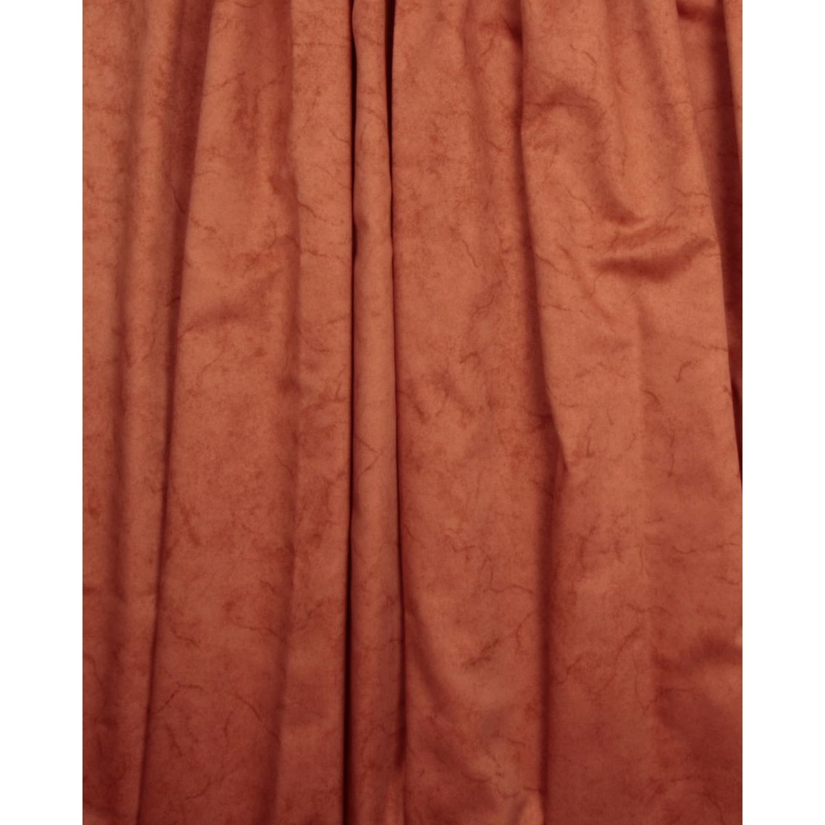 Terracotta med svampetryk - 35% Bomuld, 65% Polyester