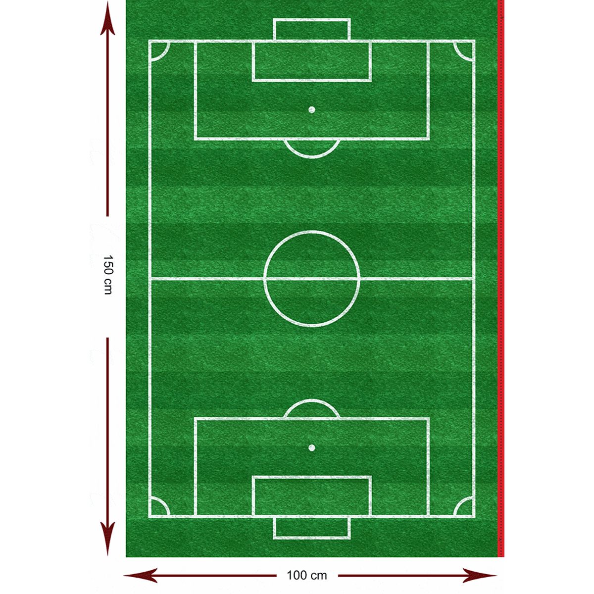 Fodbold stadium - 1 x 1,5 meter rapport - 100% Bomuld