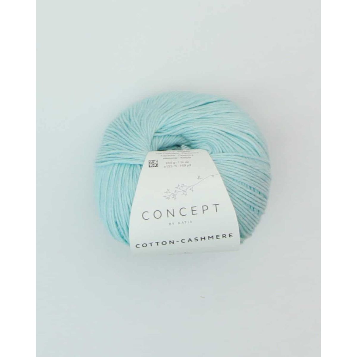 Cotton-Cashmere fra Katia - 73 Aqua - 90% Bomuld, 10% Kashmir