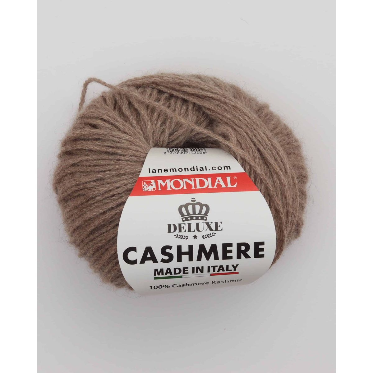 Cashmere fra Mondial i flere farver - 942 Mørk beige - 100% Kashmir